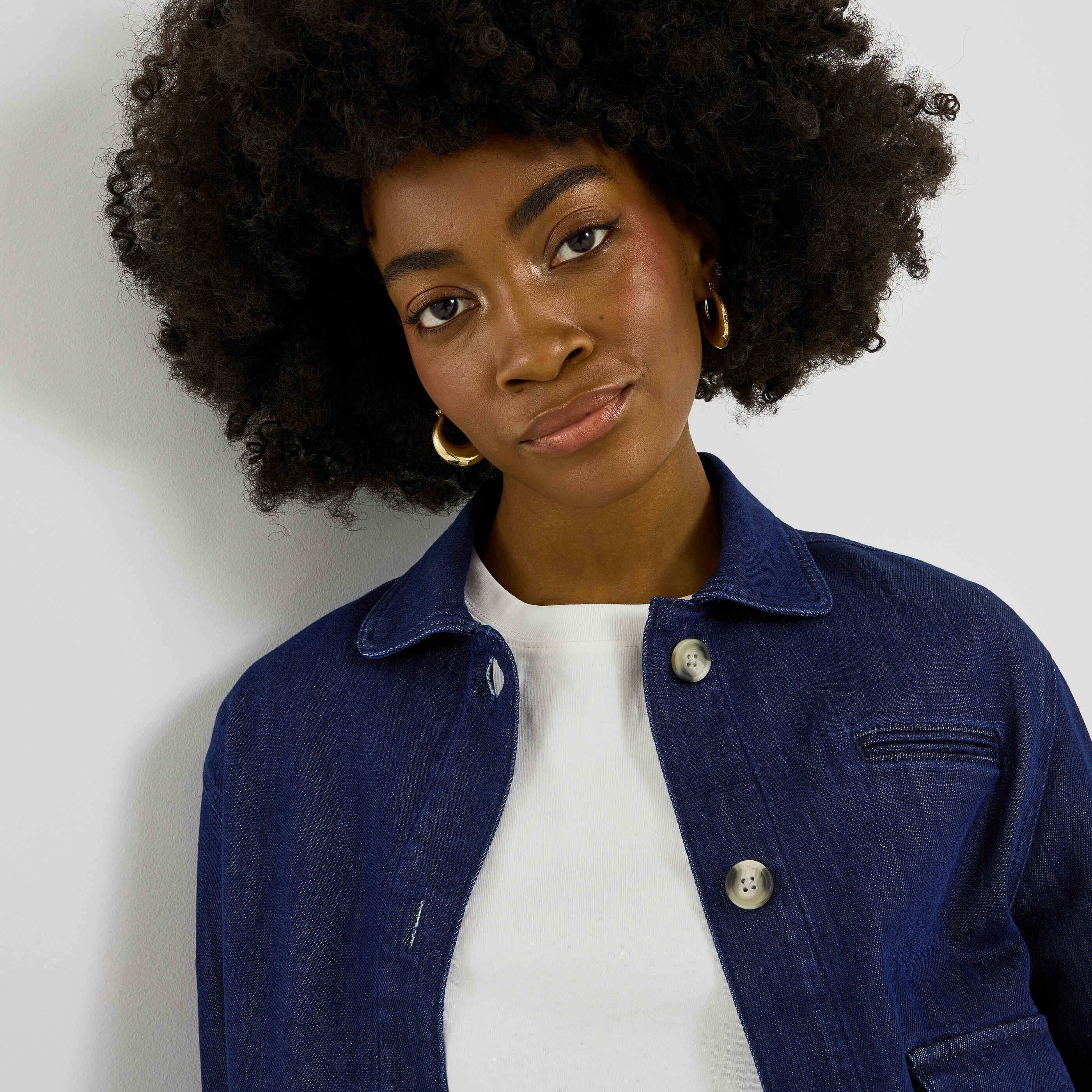 Veste courte en jean femme