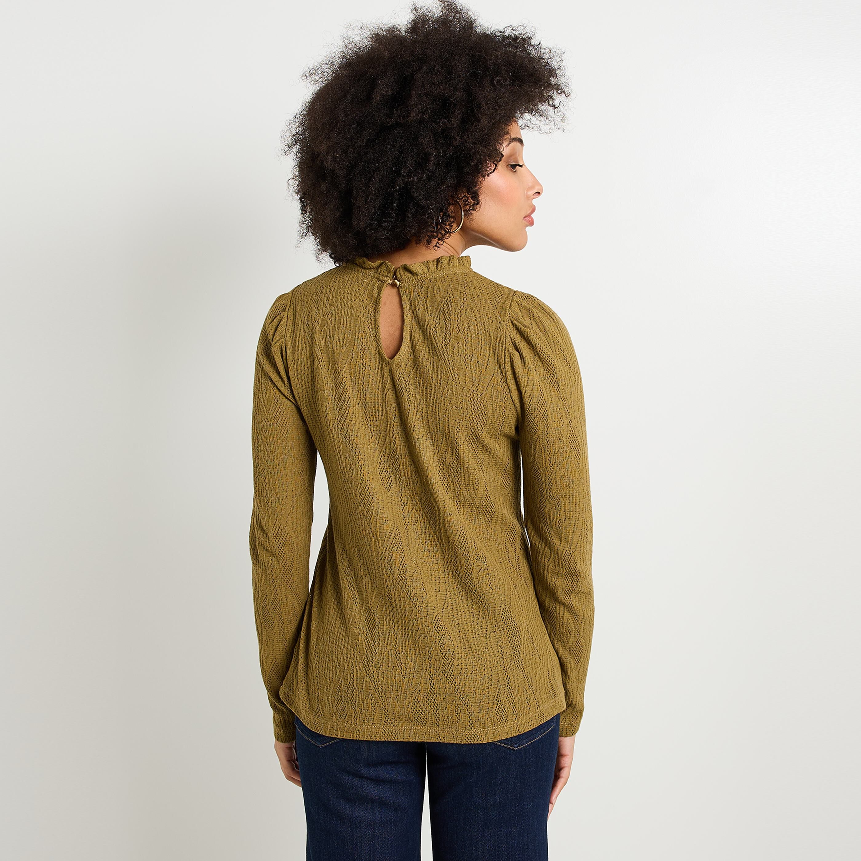 T-shirt col montant femme