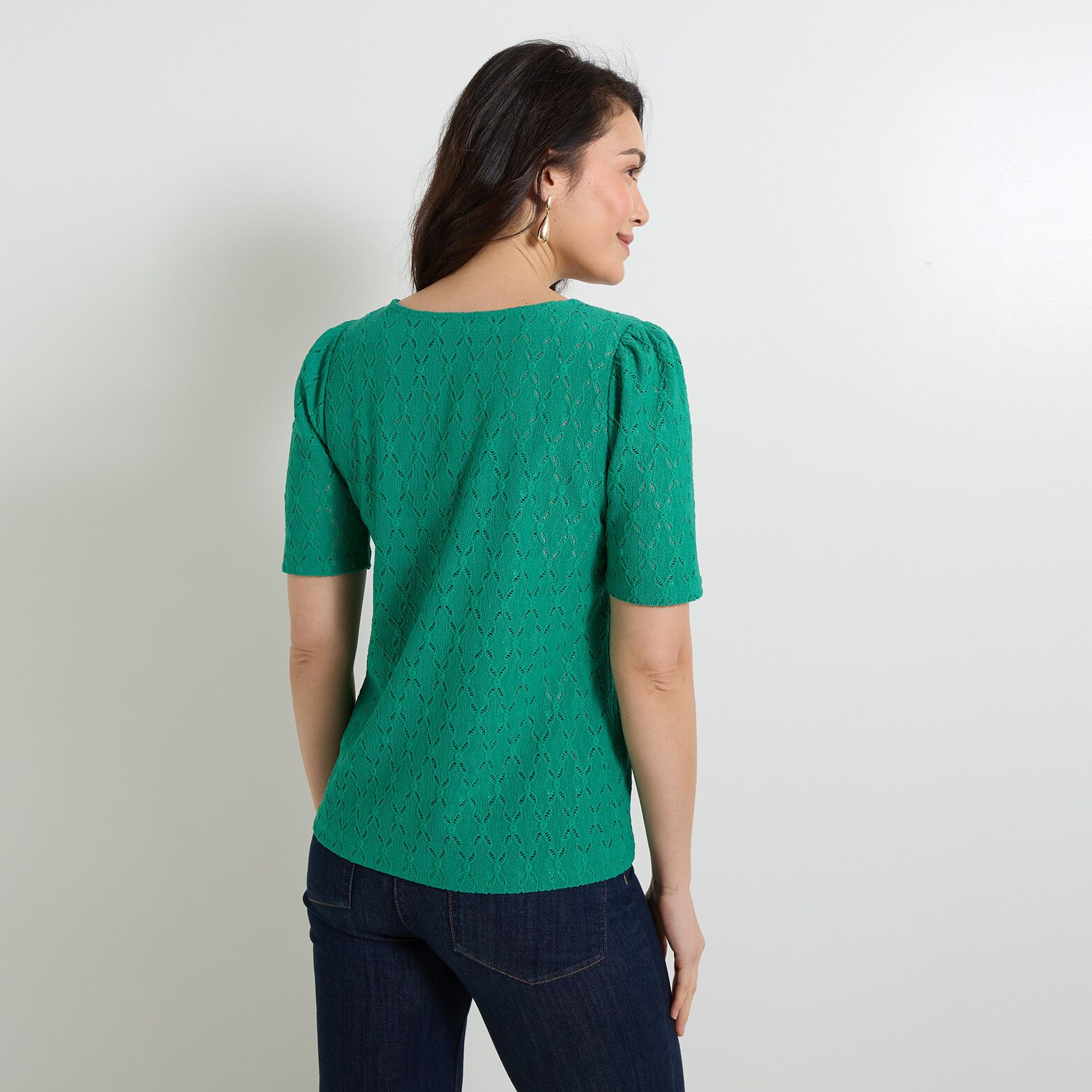 T-shirt col V femme