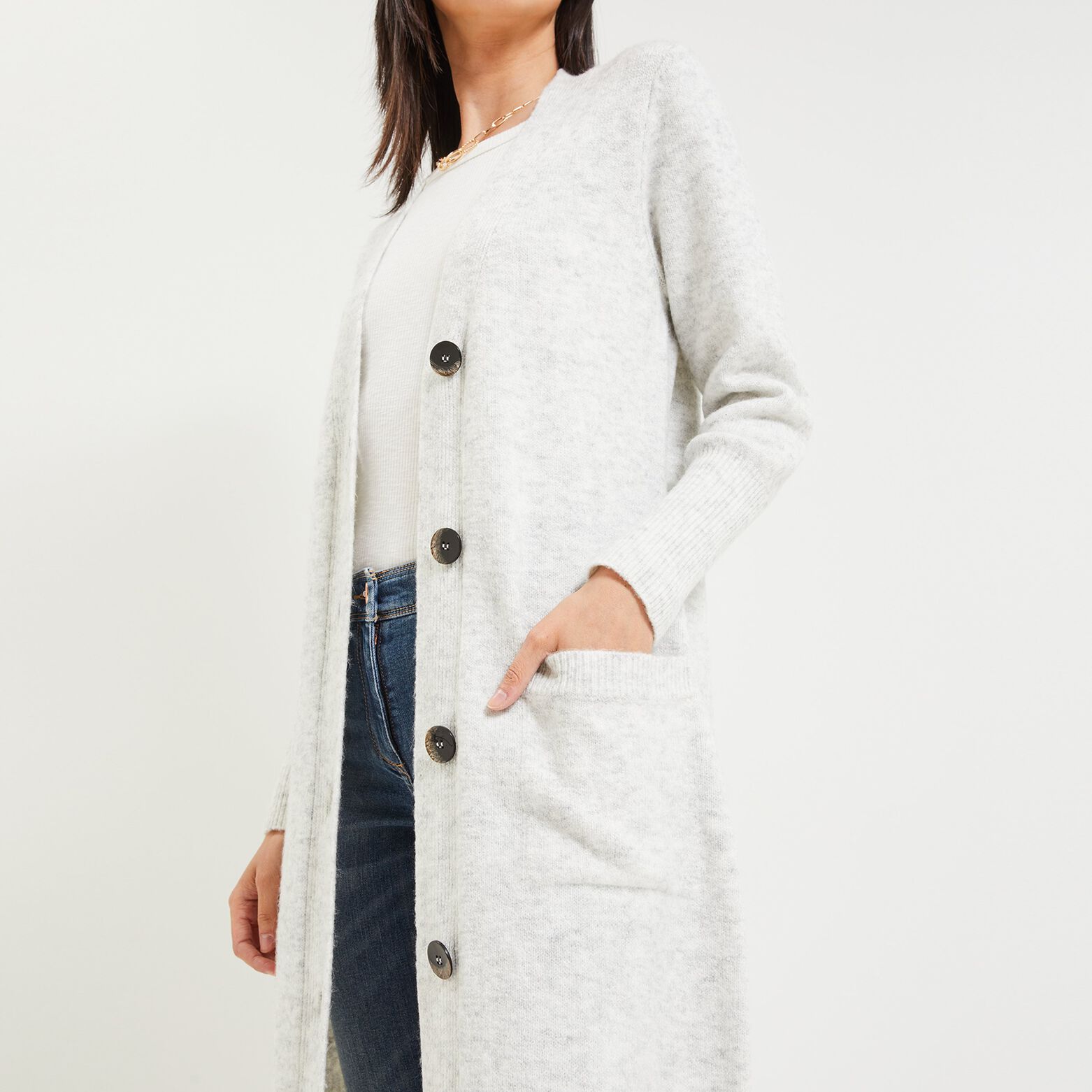 Gilet long femme