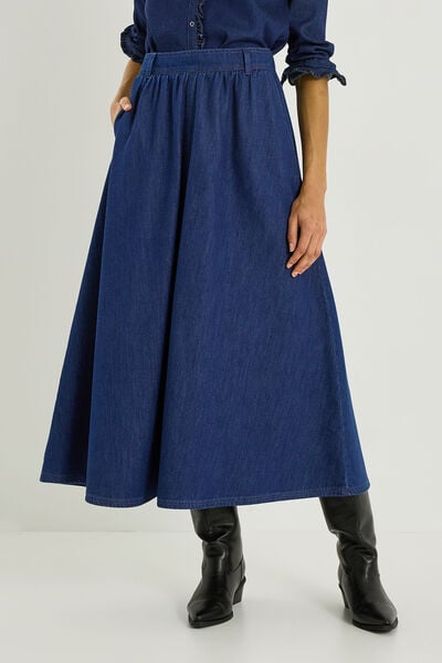 Jupe longue denim