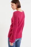 Pull maille ajourée femme