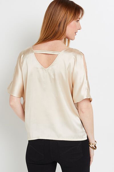 Blouse satinée femme