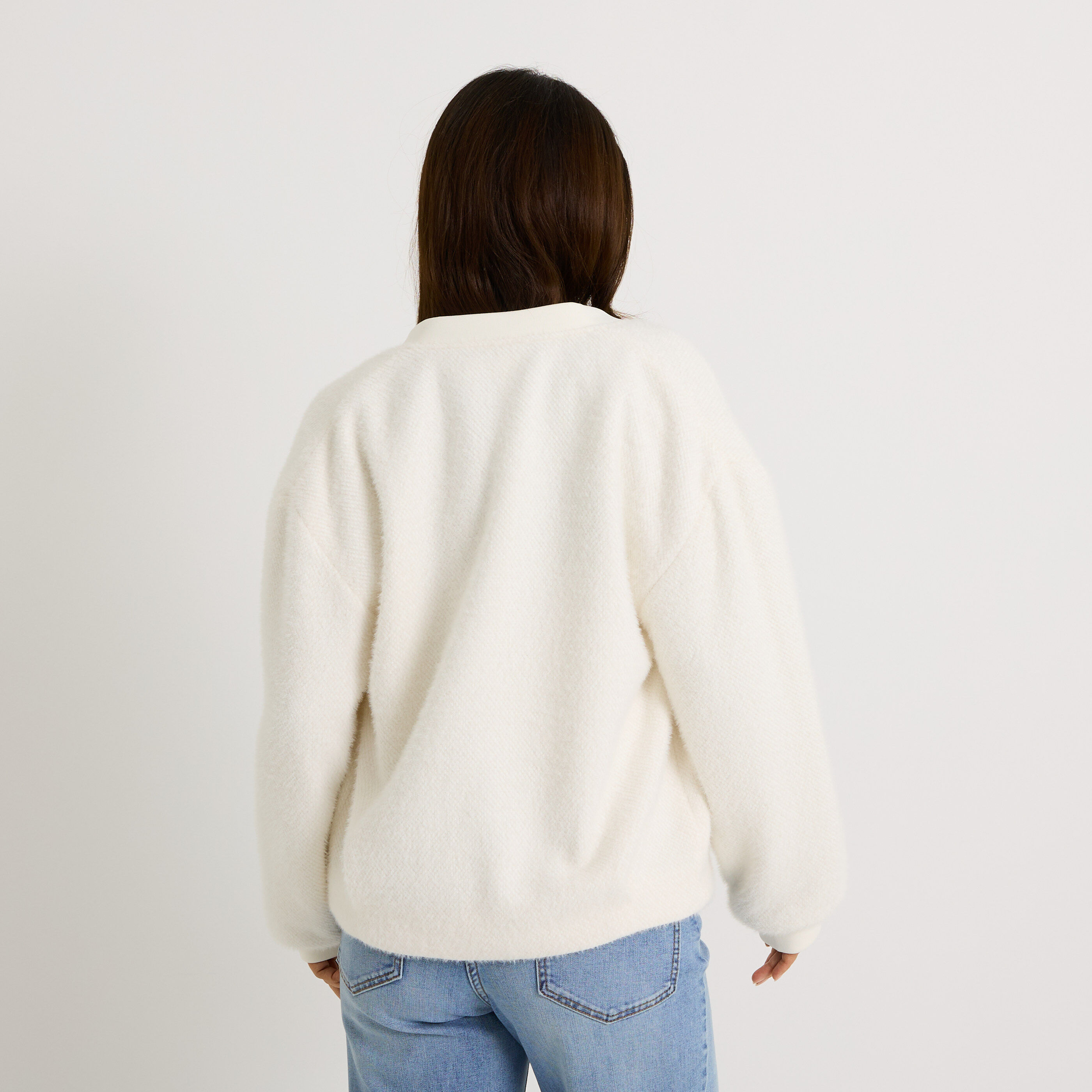 Bomber oversize fluffy femme