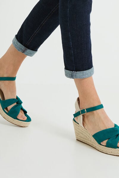Sandales compensées femme