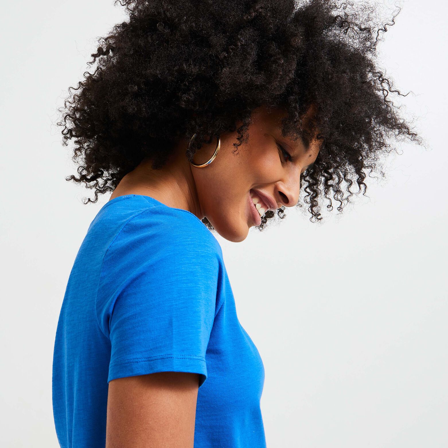 Tshirt basique col V femme