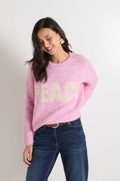 Pull col rond femme