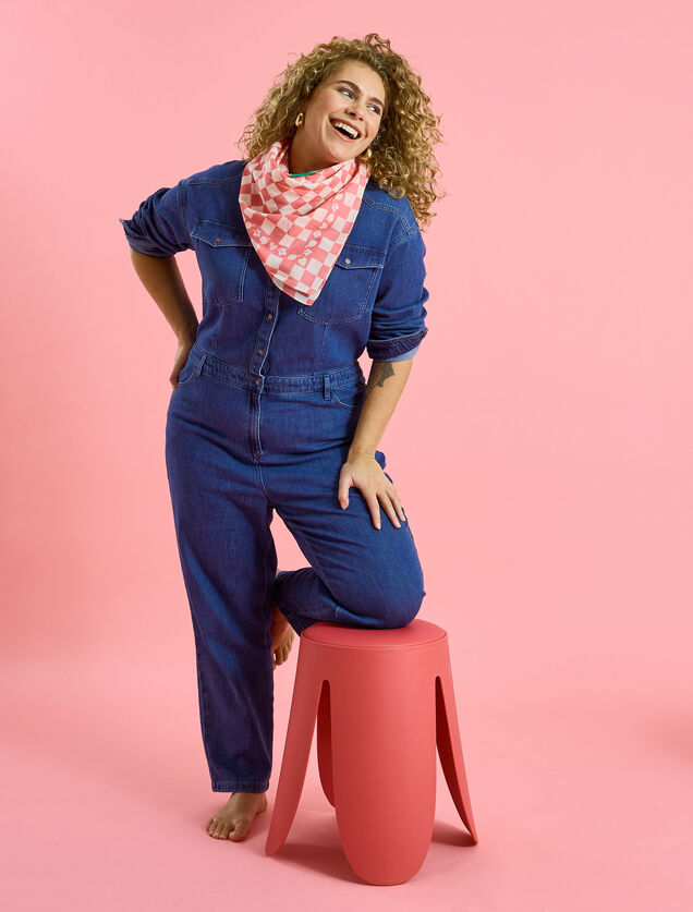 Combinaison en denim femme