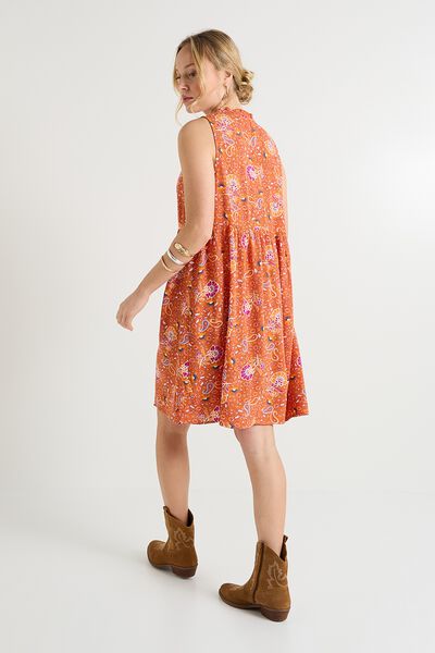 Robe courte imprimée femme