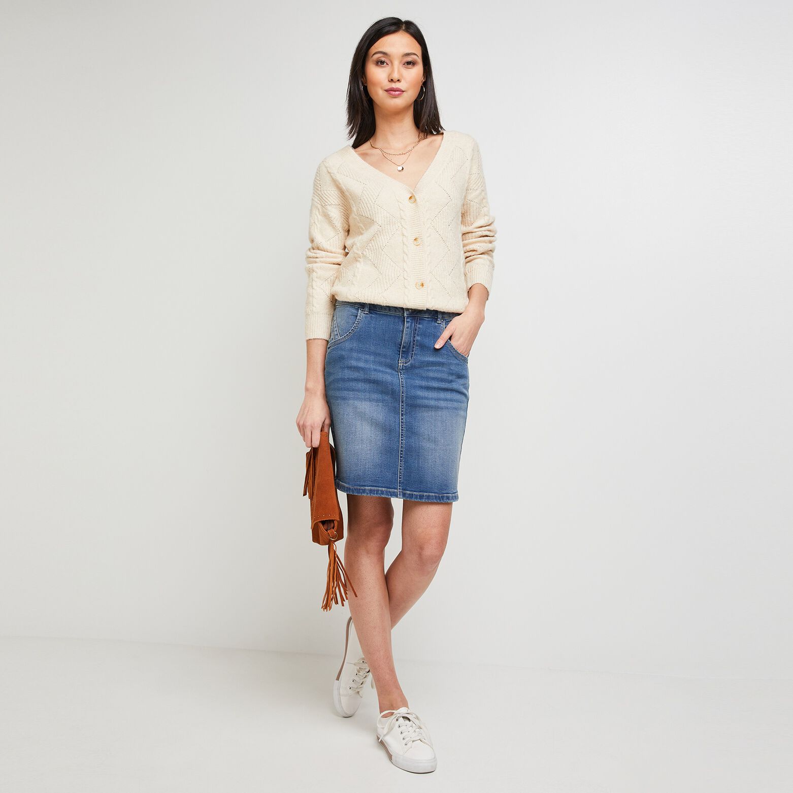 Jupe en jean femme