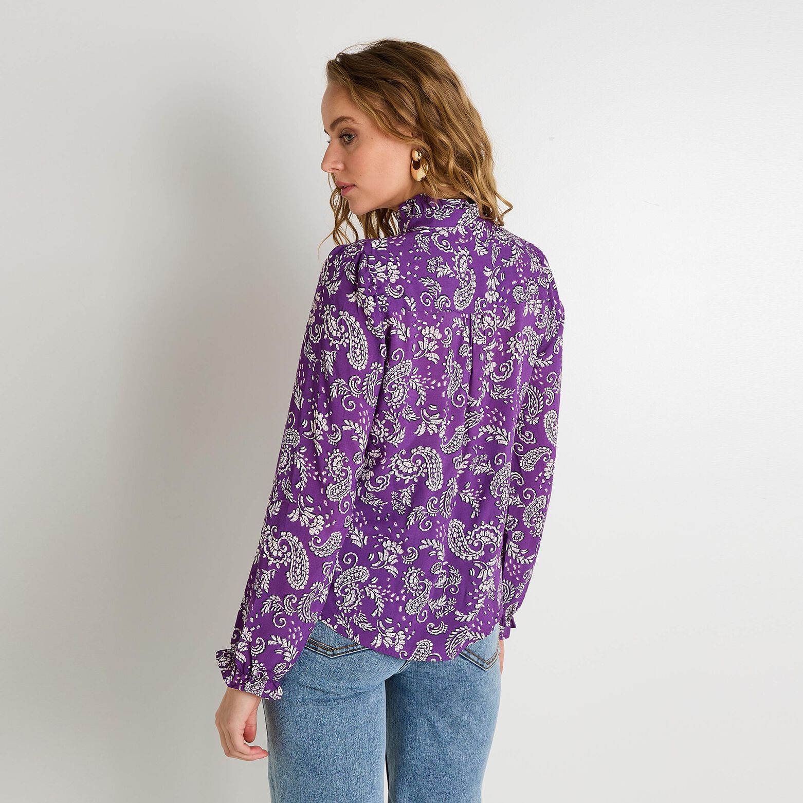 Chemise imprimée femme