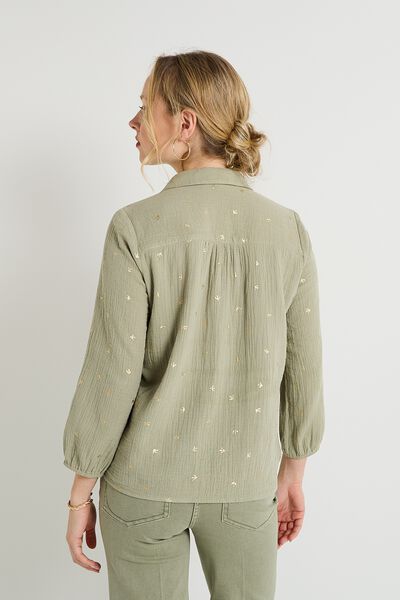 Blouse en gaze de coton femme