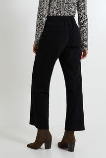 Pantalon à pont velours femme