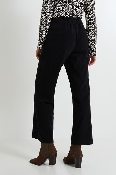 Pantalon à pont velours femme