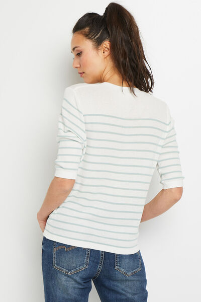 Gilet rayures femme