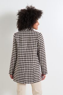 Manteau à carreaux femme