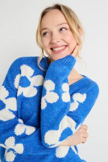 Pull col V femme