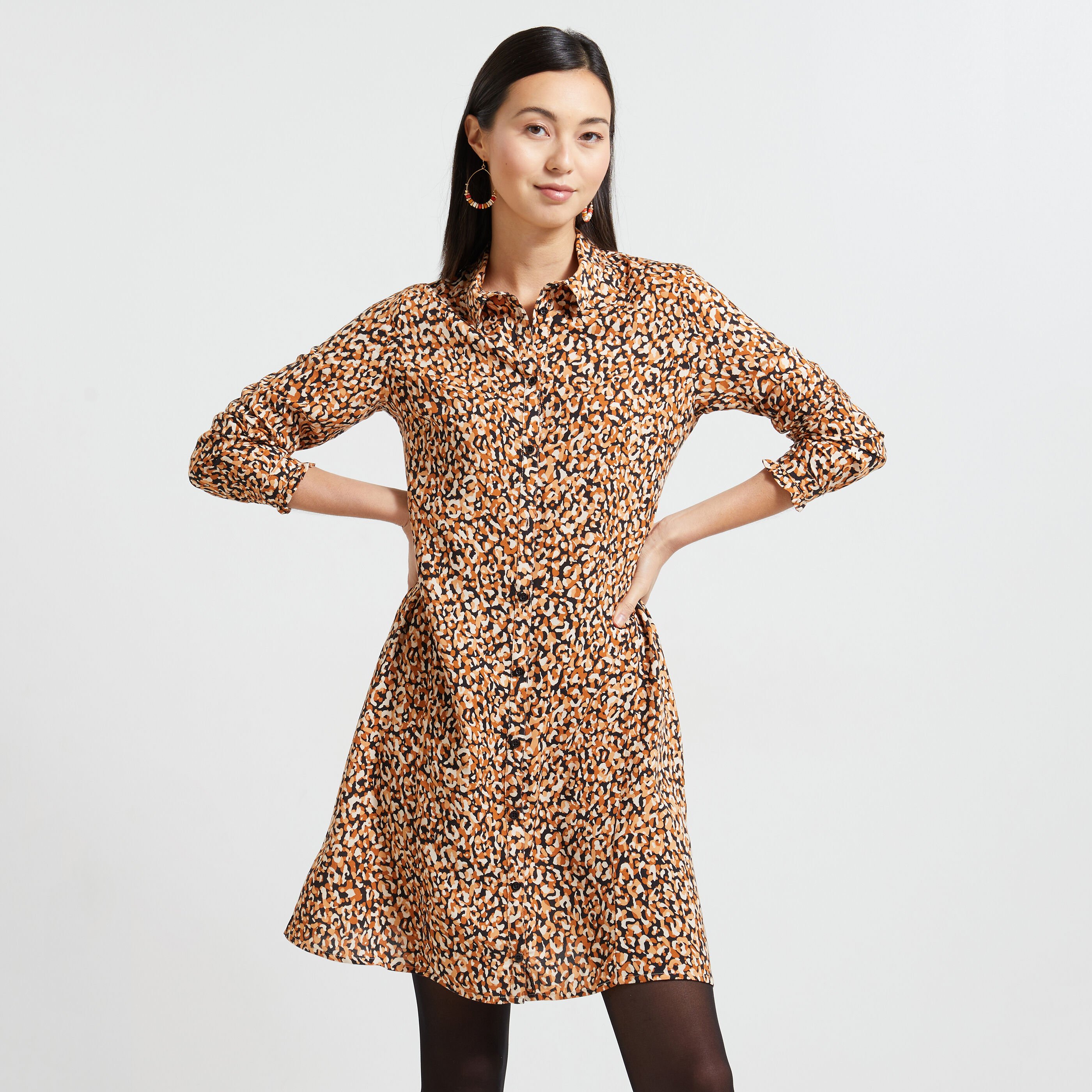 Robe fluide imprimée femme top
