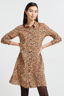 Robe fluide imprimée femme