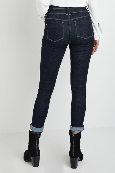 Jean raccourci taille haute HANOI femme