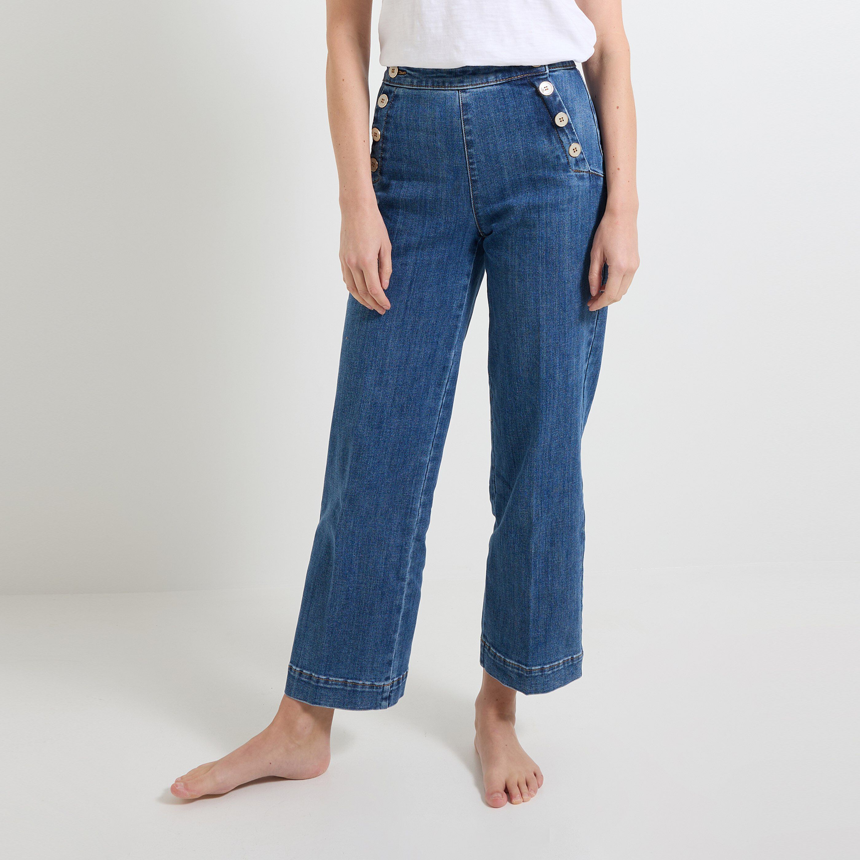 Jean flare POMPON F02 femme