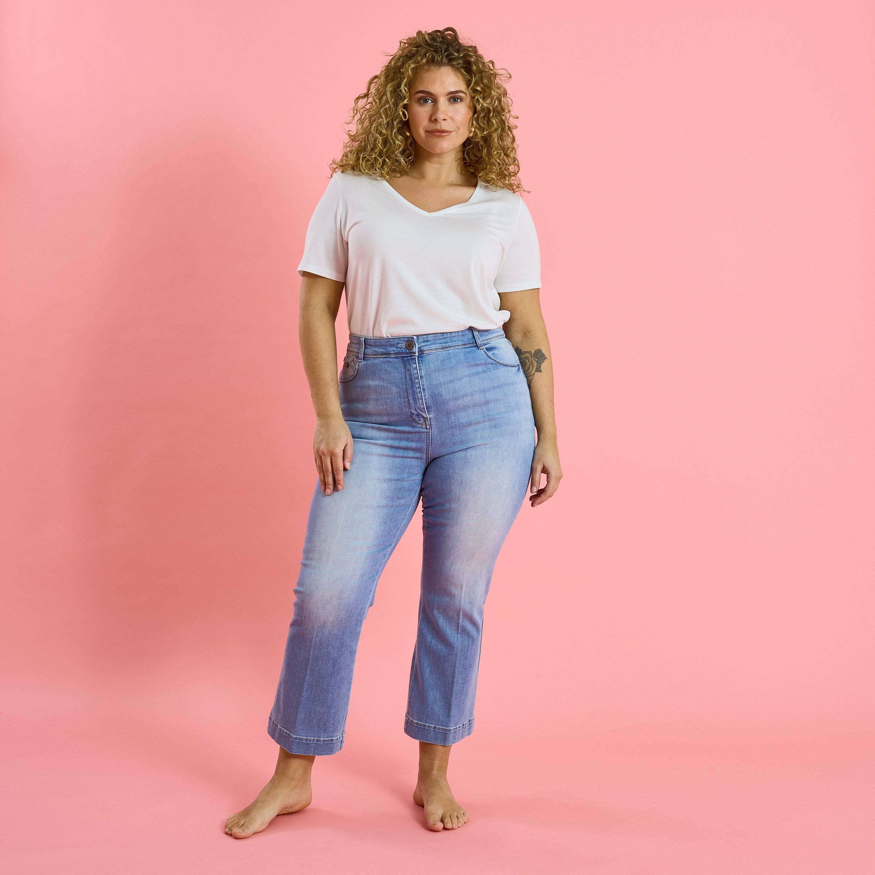 Jean bootcut raccourci TROPEZ RB02 femme