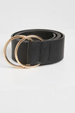 Ceinture à double boucle femme