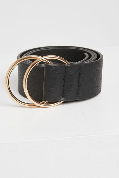 Ceinture à double boucle femme