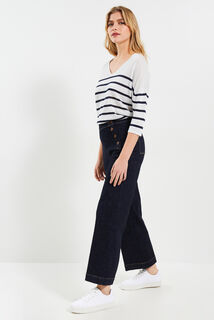 Jean flare POMPON femme