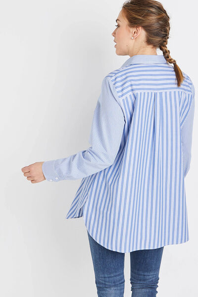 Chemise oversize à rayures femme