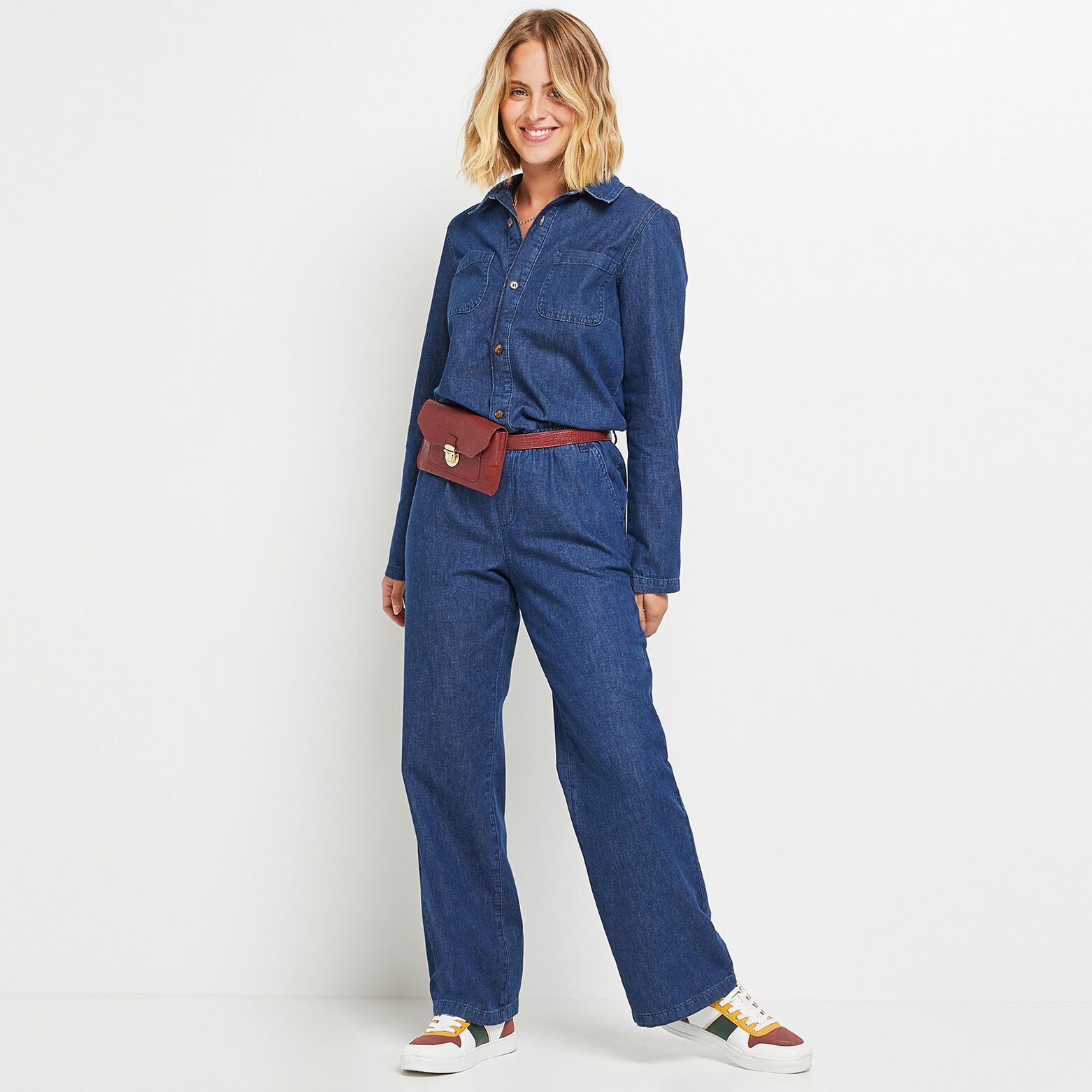 Combinaison en jean femme