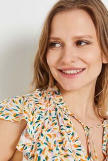Blouse col V femme