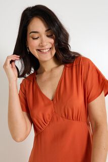 Robe longue satinée femme