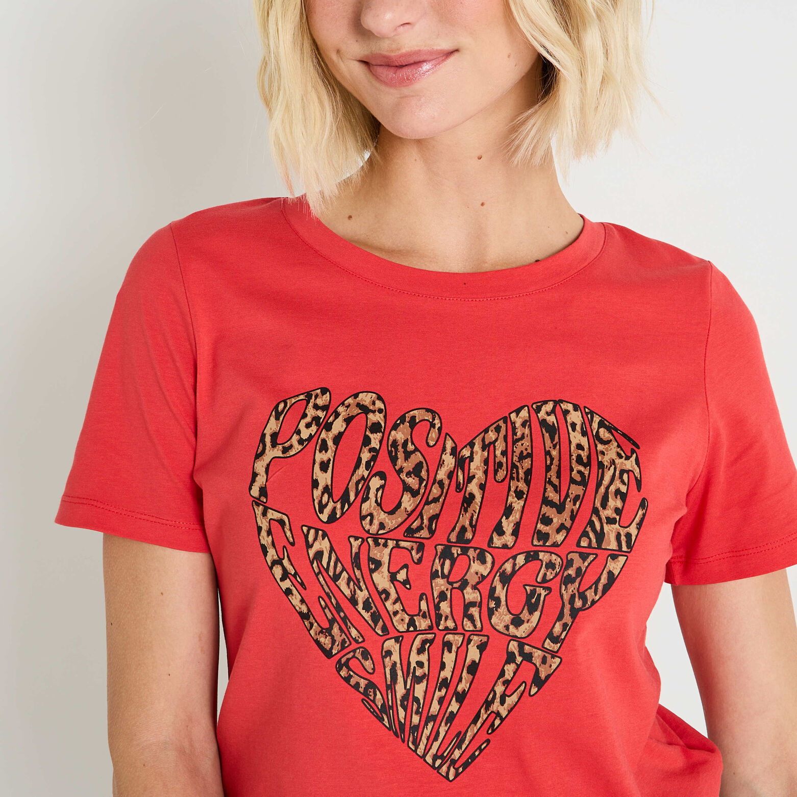 T-shirt col rond femme