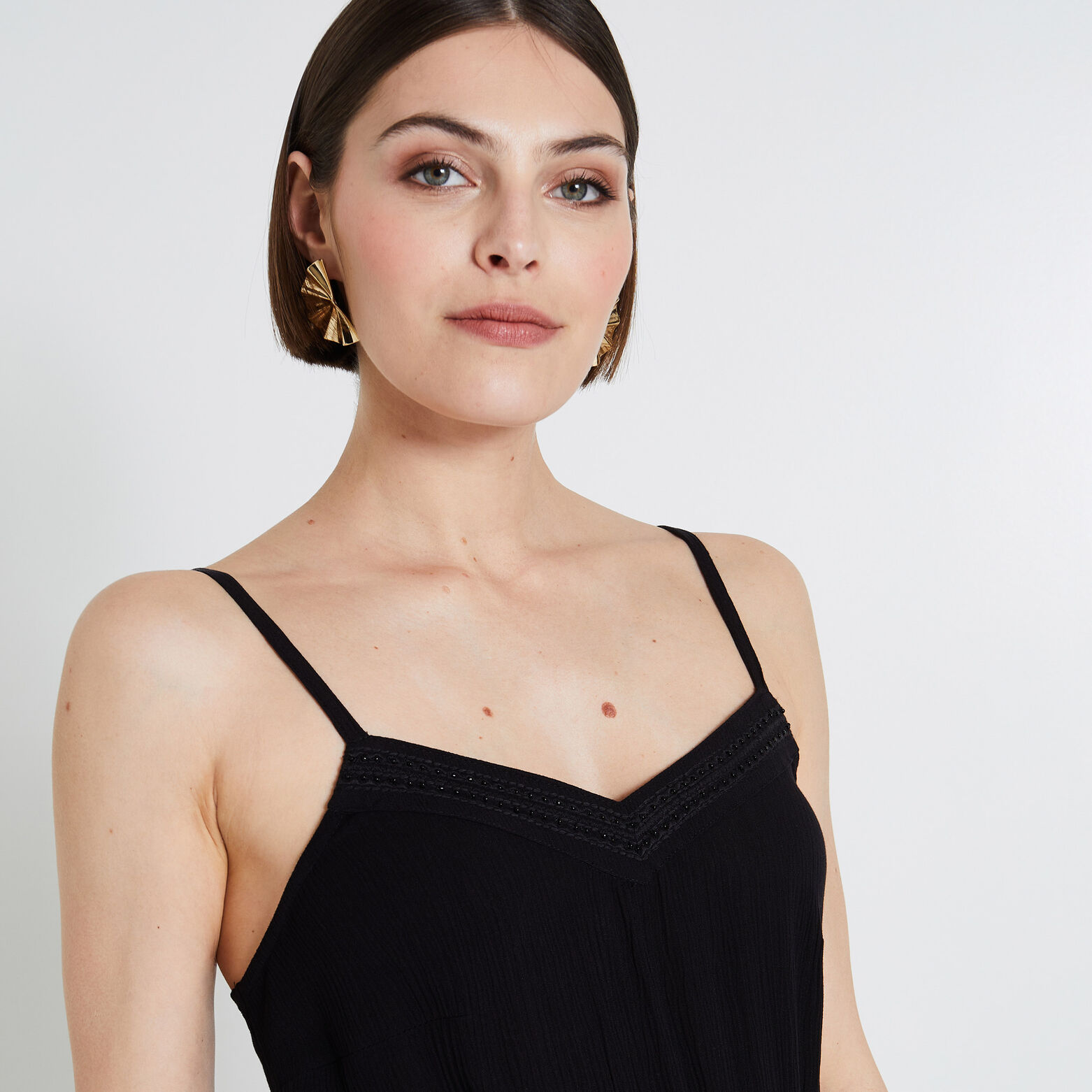 Robe longue unie femme