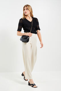Pantalon large femme