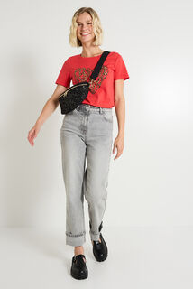 T-shirt col rond femme