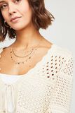 Gilet ajouré femme