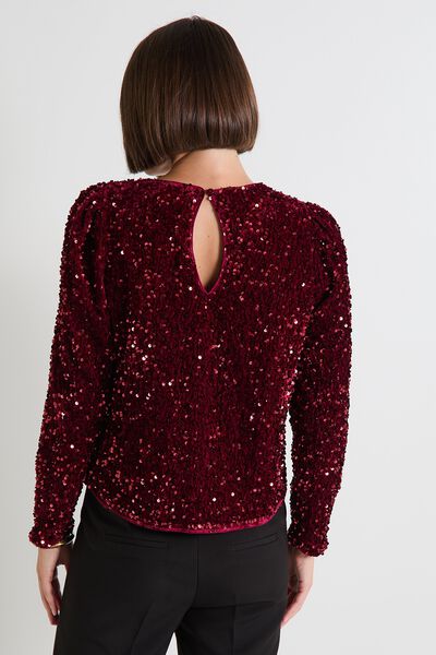 Top col rond femme