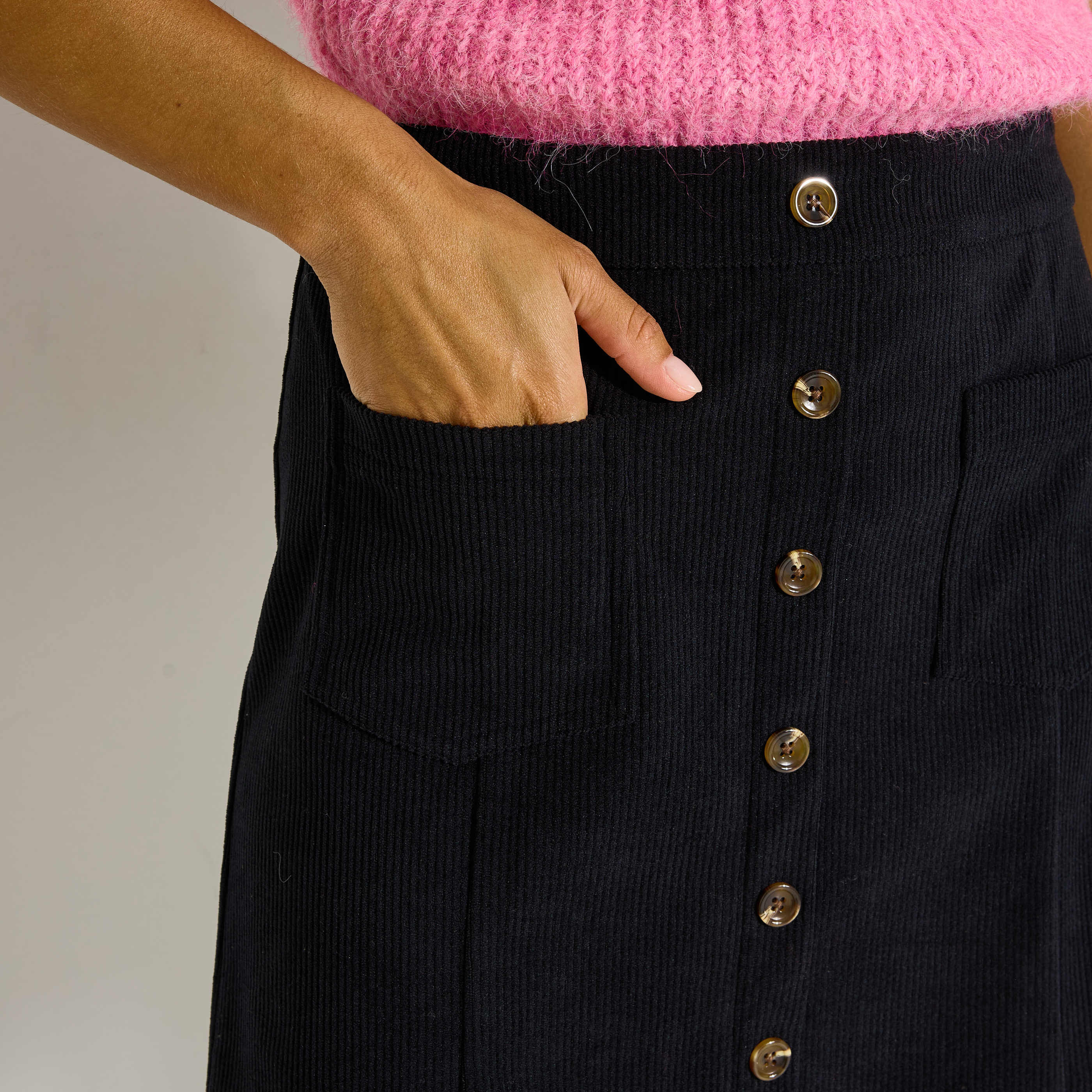 Jupe courte en velours femme