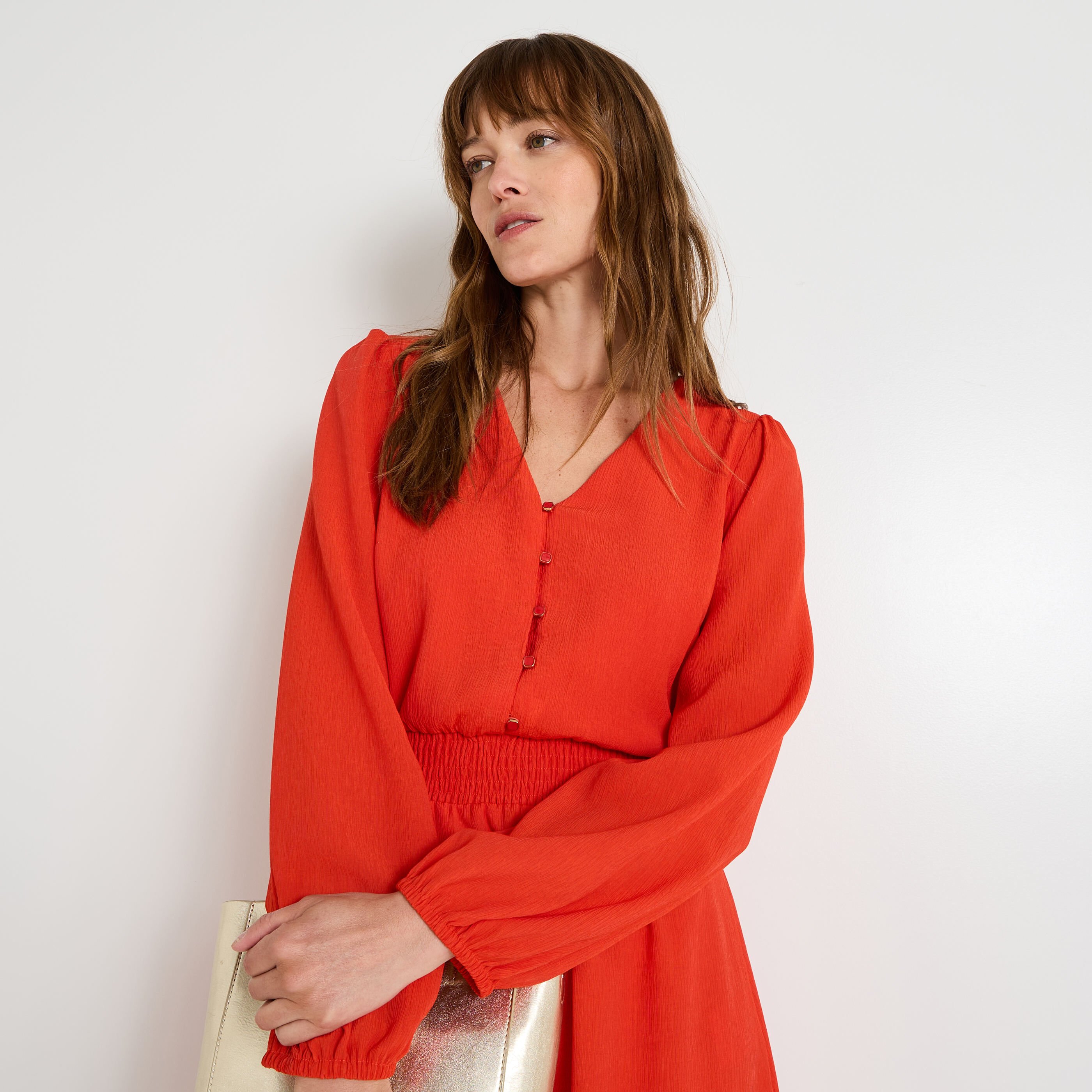 Robe fluide habill&eacute;e femme