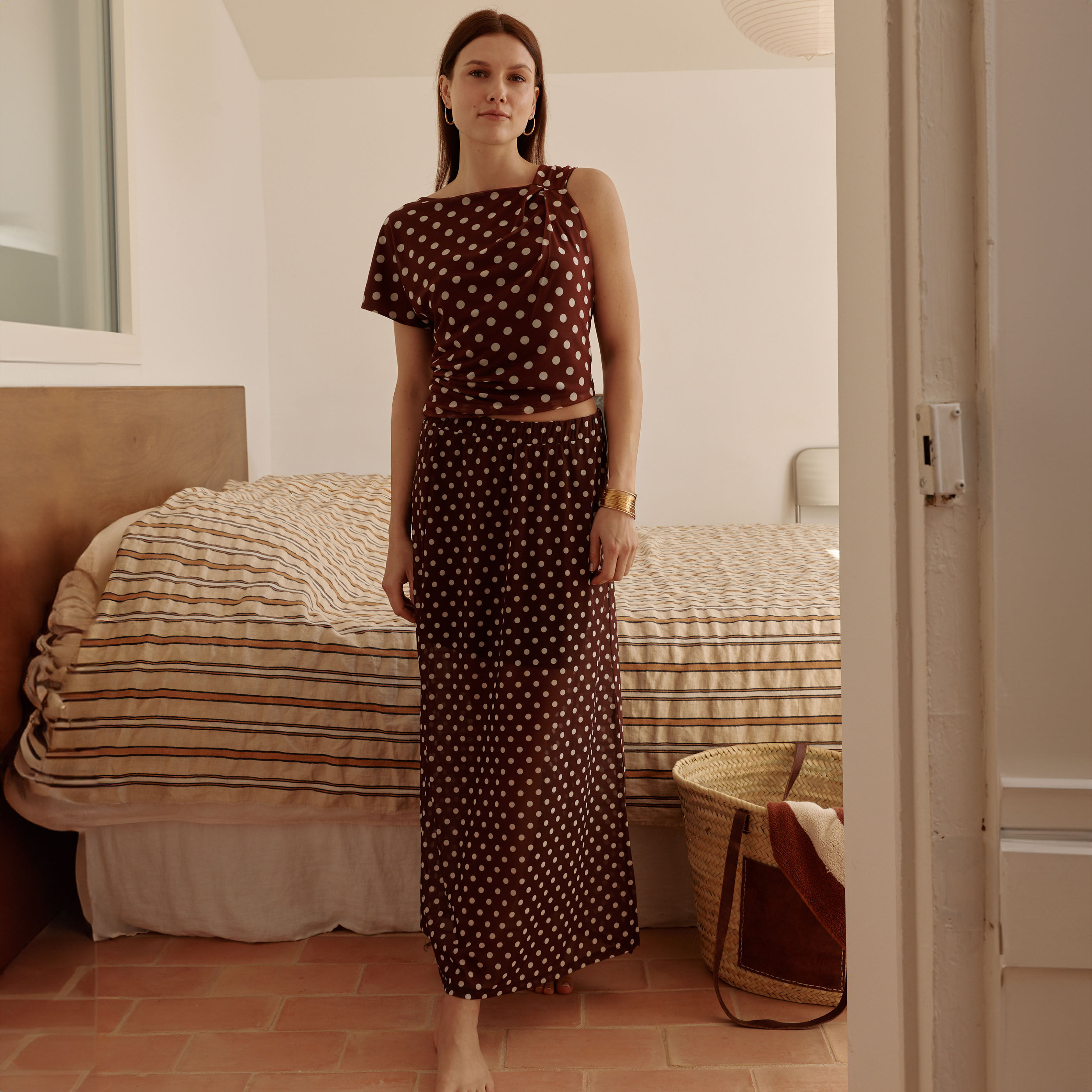 Jupe pliss&eacute;e femme