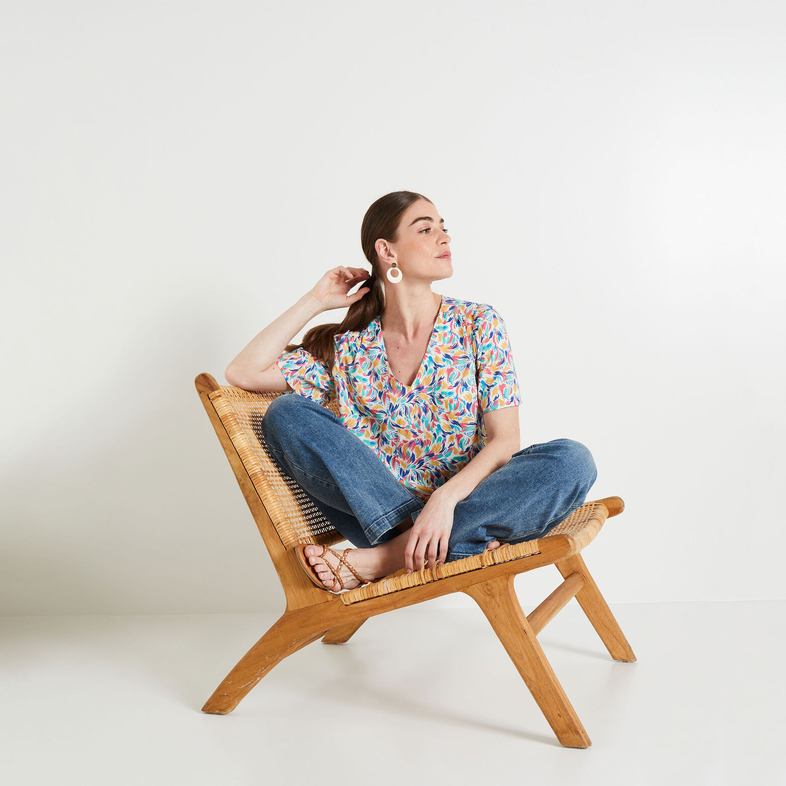 Blouse imprimée femme