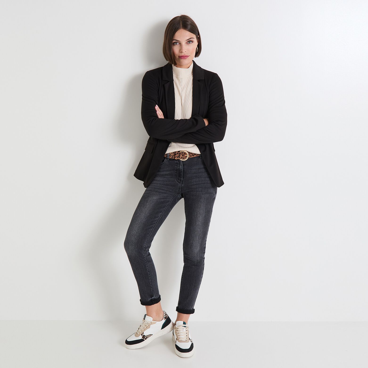 Blazer maille femme