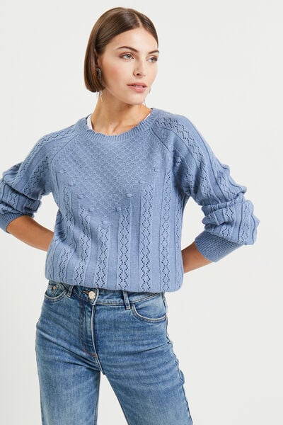 Pull ajouré femme