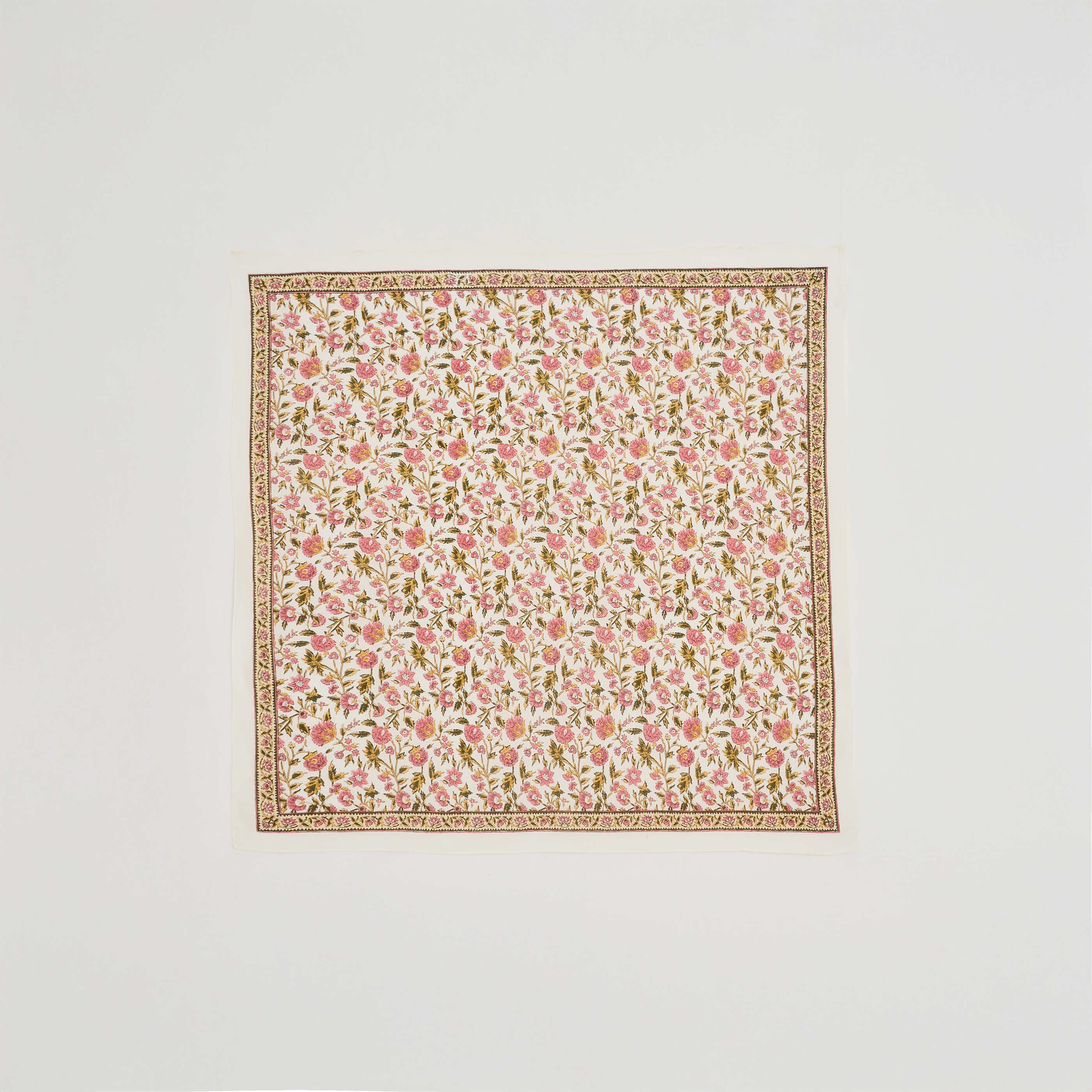 Foulard carr&eacute; imprim&eacute; floral femme