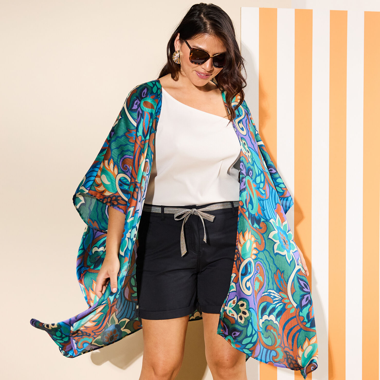 Kimono imprimé femme