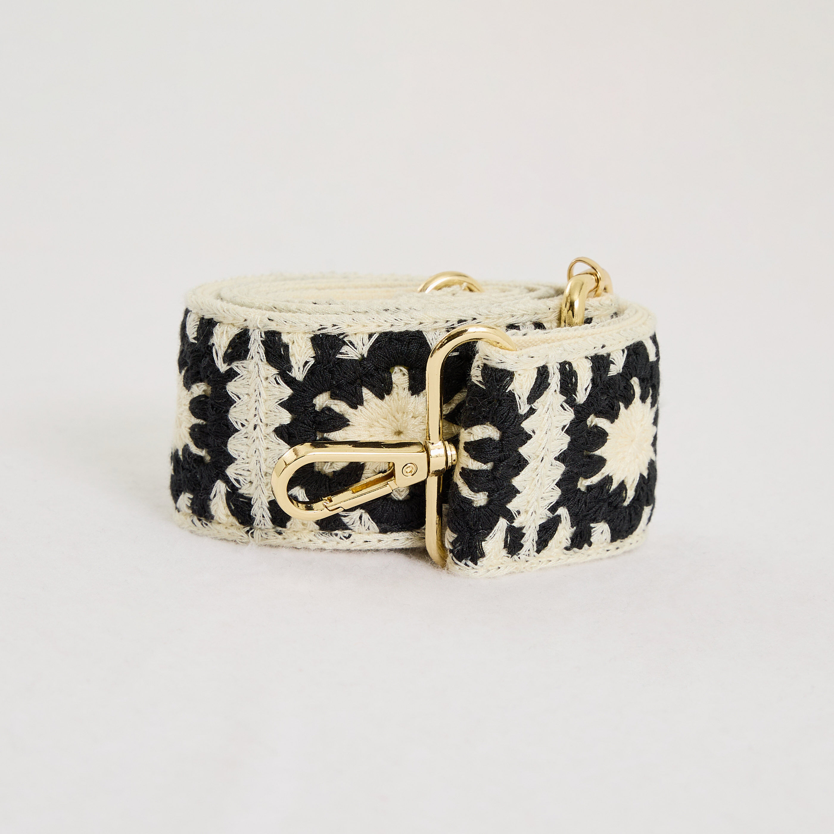 Sangle de sac en crochet bicolore femme