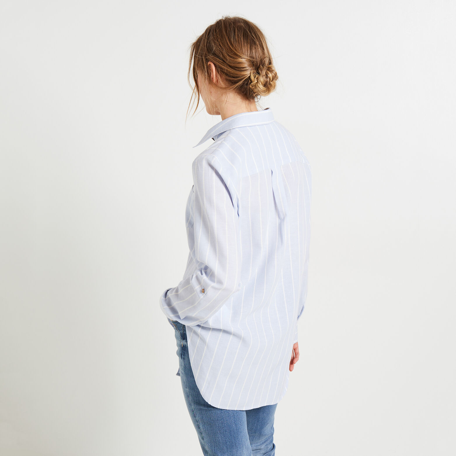 Chemise oversize rayée femme