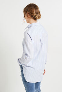 Chemise oversize rayée femme
